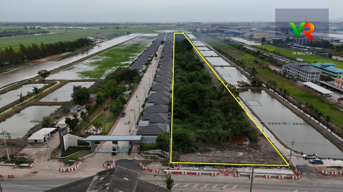 ขายที่ดิน 27 ไร่ ถนนพิมพาวาส ใกล้นิคมเวลโกรว์ ฉะเชิงเทรา เหมาะพัฒนาโครงการจัดสรร