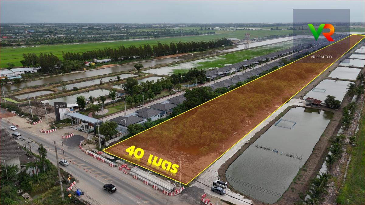 ขายที่ดิน 27 ไร่ ถนนพิมพาวาส ใกล้นิคมเวลโกรว์ ฉะเชิงเทรา เหมาะพัฒนาโครงการจัดสรร